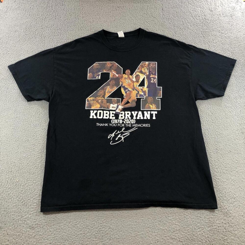 Kobe Bryant Memorial Shirt Mens 2Xl Black 24 Black Mamba